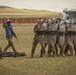 Service members with the Malaysian Army participate in riot control training during Khaan Quest 2016