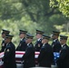 The graveside service for U.S. Army Capt. Stephanie Rader in Arlington National Cemetery