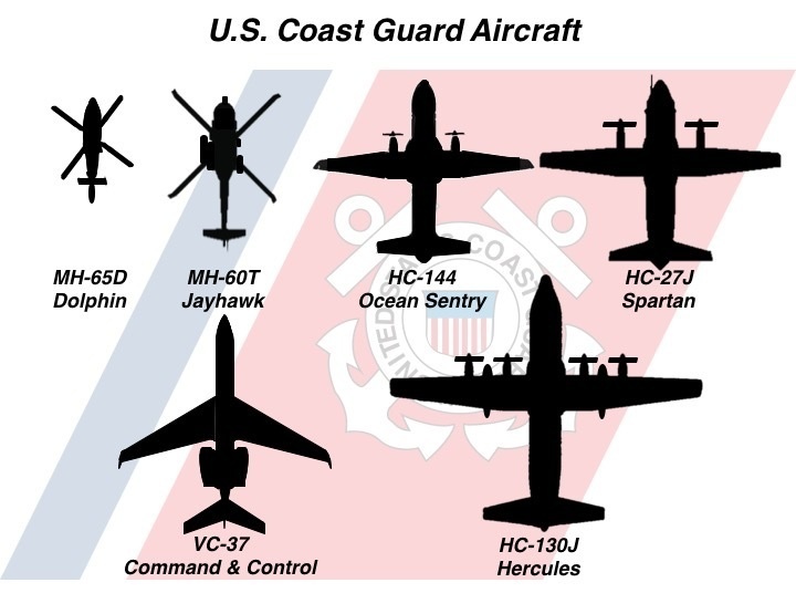 Coast Guard DC flyover aircraft