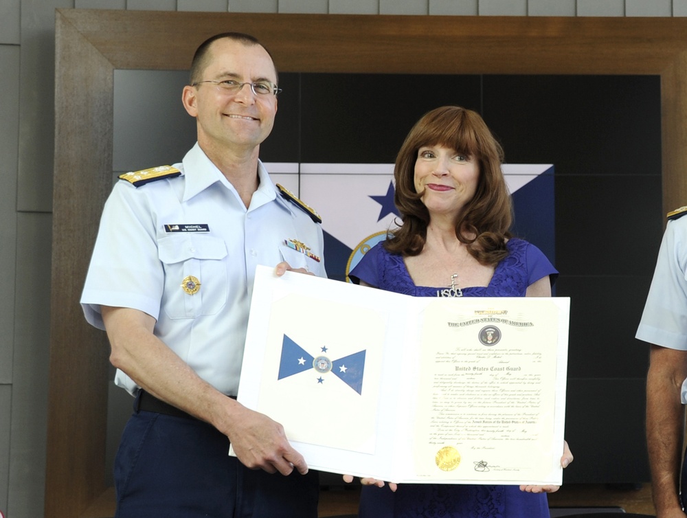 Adm. Charles Michel promotion ceremony