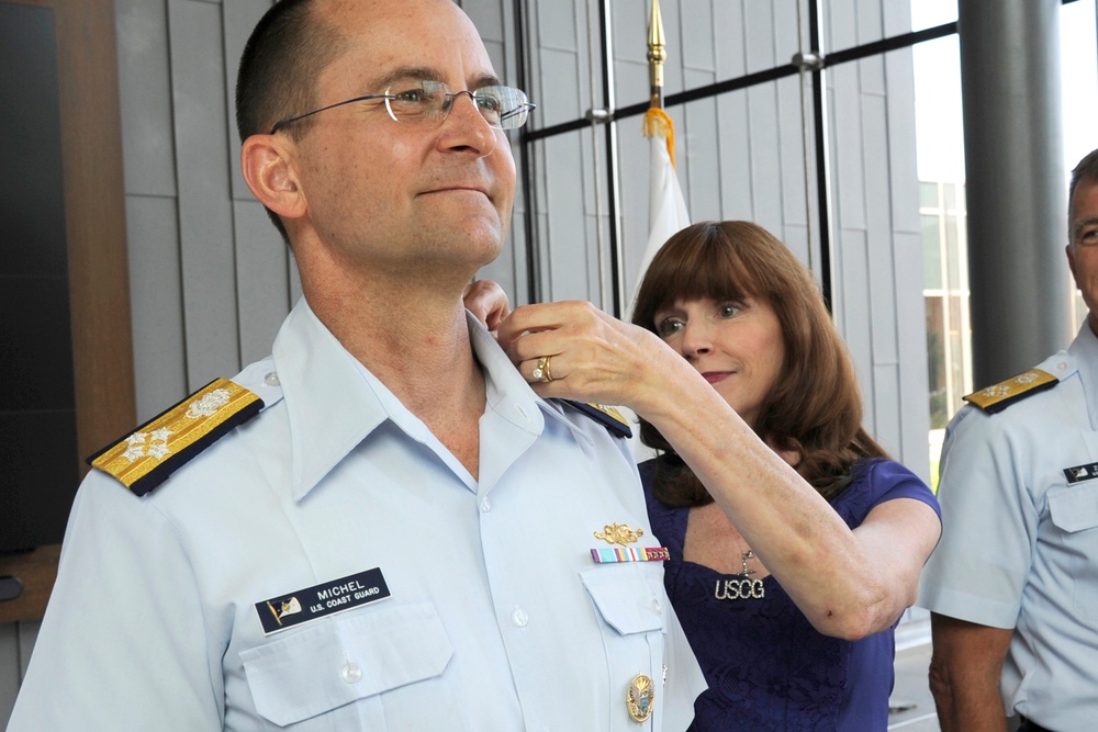 Adm. Charles Michel promotion ceremony