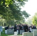 The graveside service for U.S. Army Capt. Stephanie Rader in Arlington National Cemetery