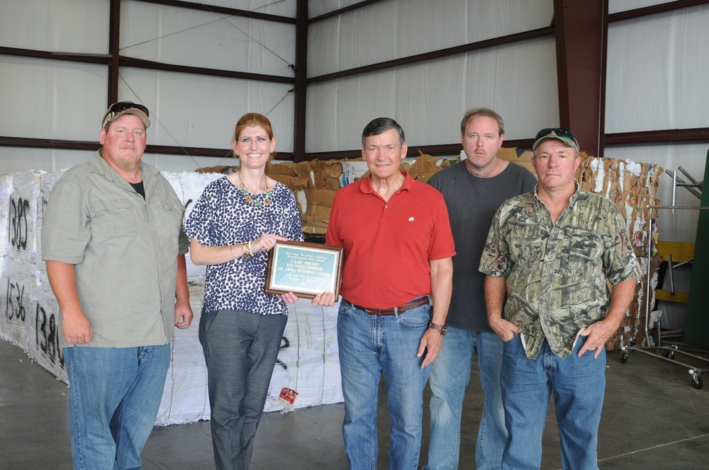 Camp Shelby Recycle Team receives Environmental Award