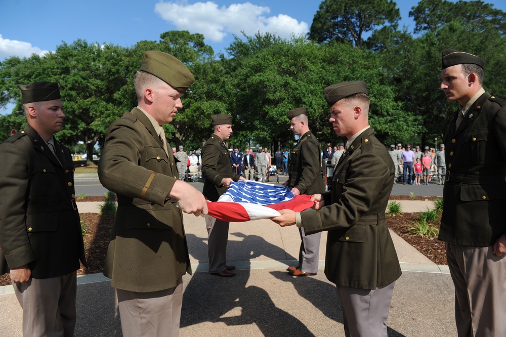 Keesler honors namesake with retreat ceremony