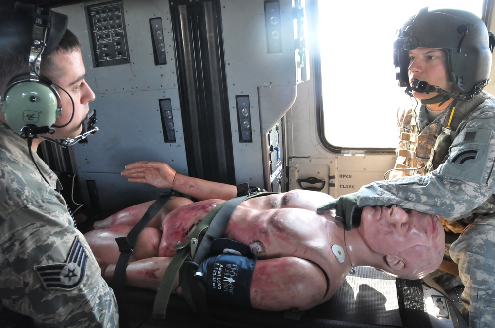 104th Fighter Wing Airmen Experience Medevac Training with 3-126th Aviation Flight Medics