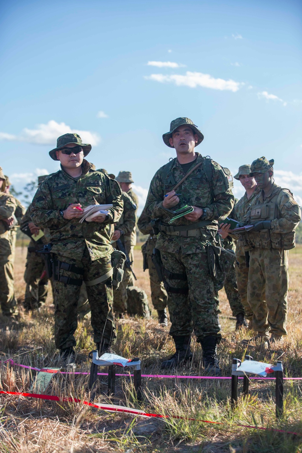U.S. Marines, Australian Army, and Japan Ground Self-Defense Force discuss plans for Southern Jackaroo
