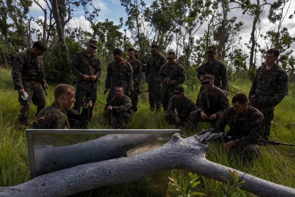 U.S. Marines conduct platoon live fire