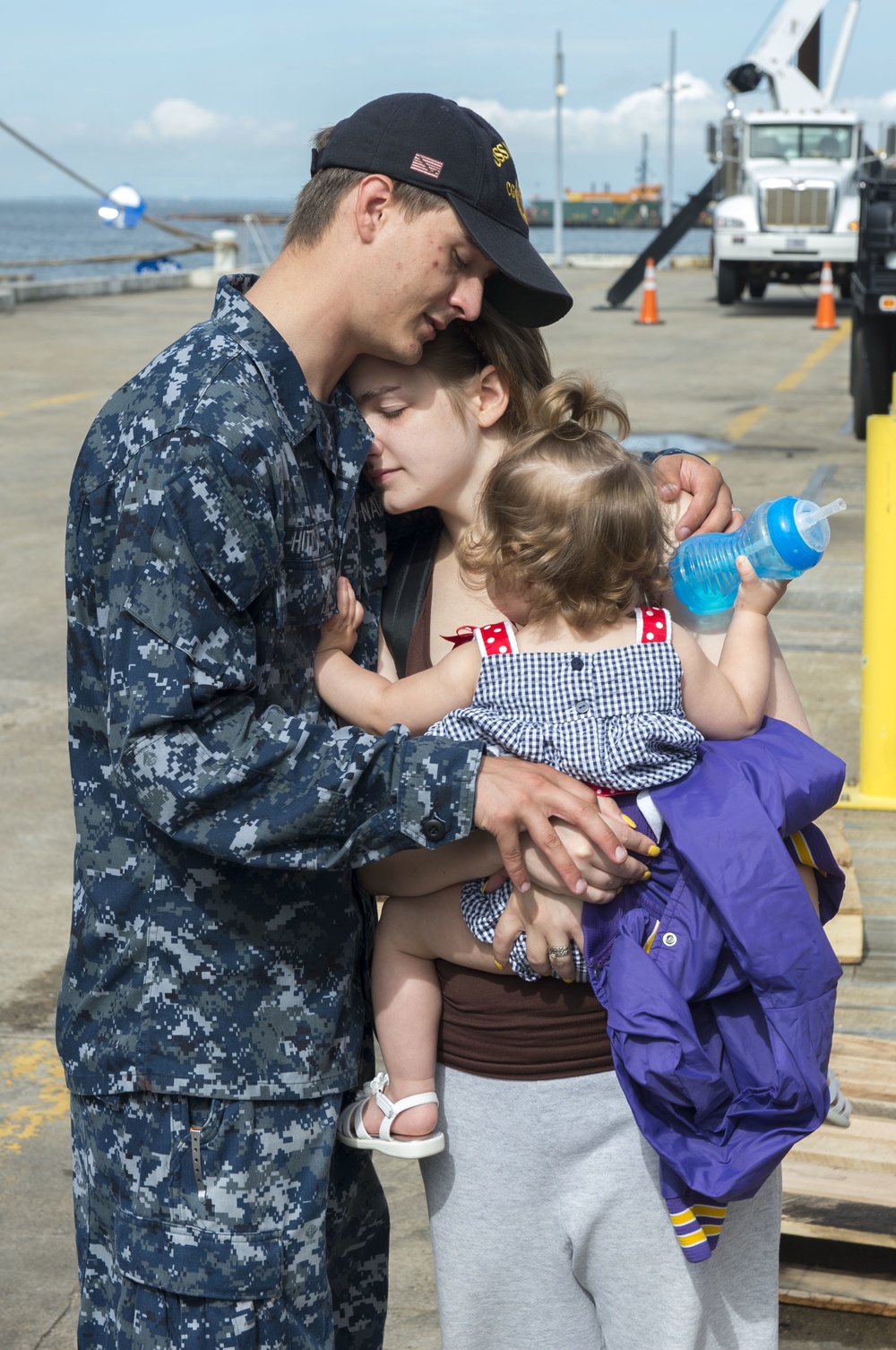 USS Monterey (CG 61) departs Naval Station Norfolk with the USS Dwight D. Eisenhower Carrier Strike Group (CSG).