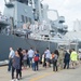 Families line the pier as USS Mason (DDG 87) prepares to depart Naval Station Norfolk.