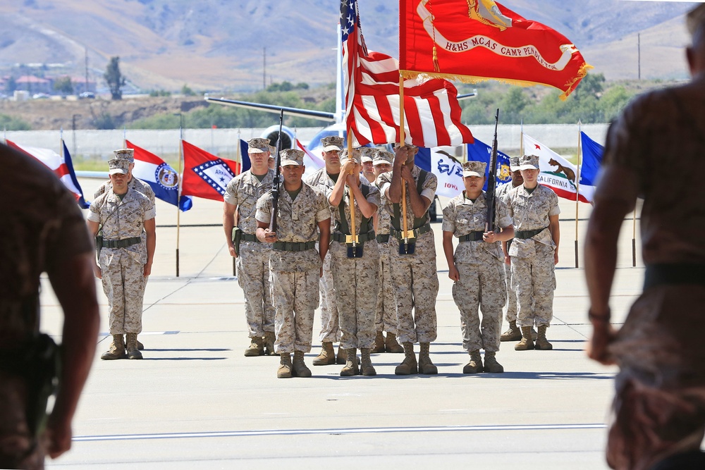 MCAS Camp Pendleton Headquarters and Headquarters Squadron  Change of Command