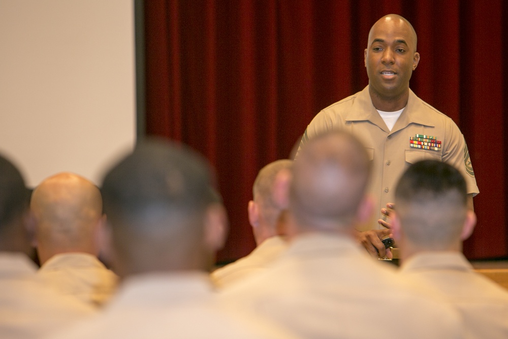 Headquarters Marine Corps Special Duty Assignment Screening Team visits Camp Foster