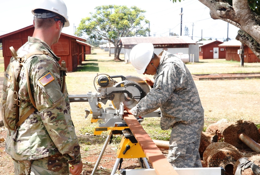 The 561st Engineer Construction Company supports the JPMRC