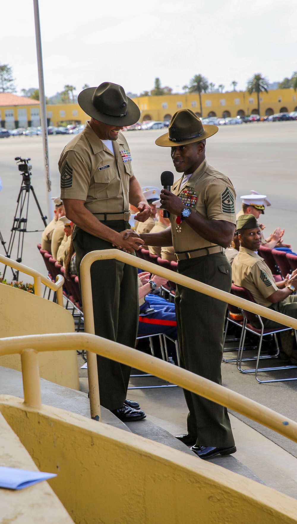 MCRD San Diego Post and Relief Ceremony