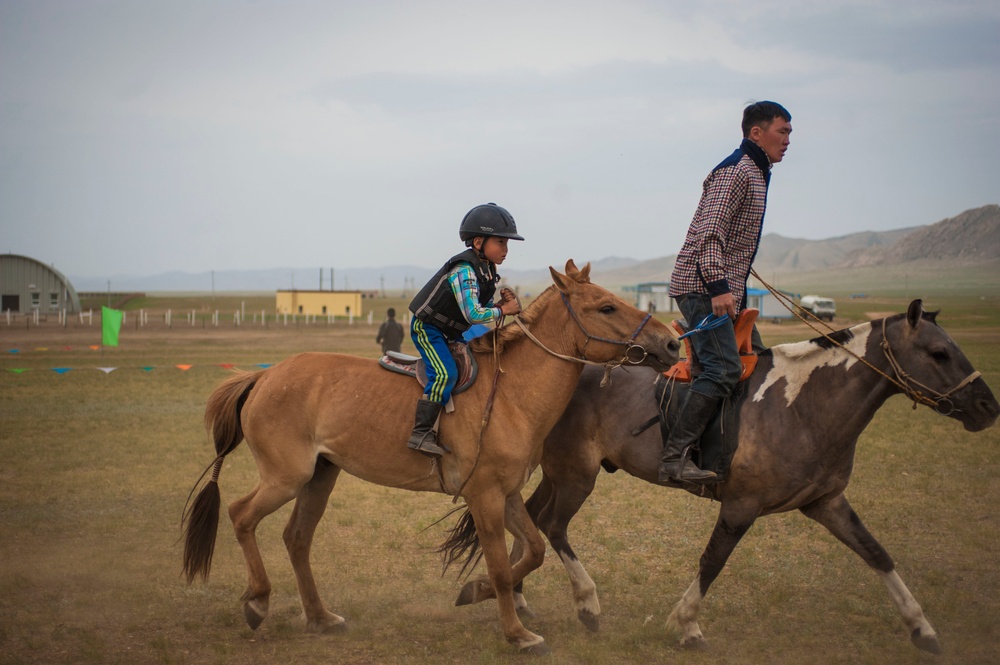 Mongolian Armed Forces hosts a Naadam Festival during Khaan Quest 2016