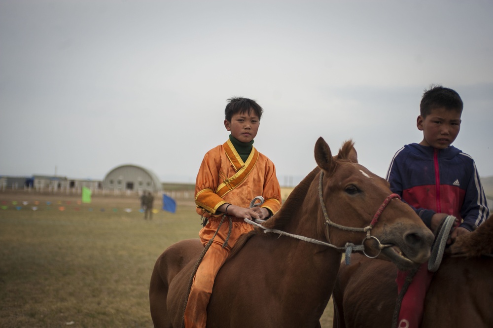 Mongolian Armed Forces hosts a Naadam Festival during Khaan Quest 2016