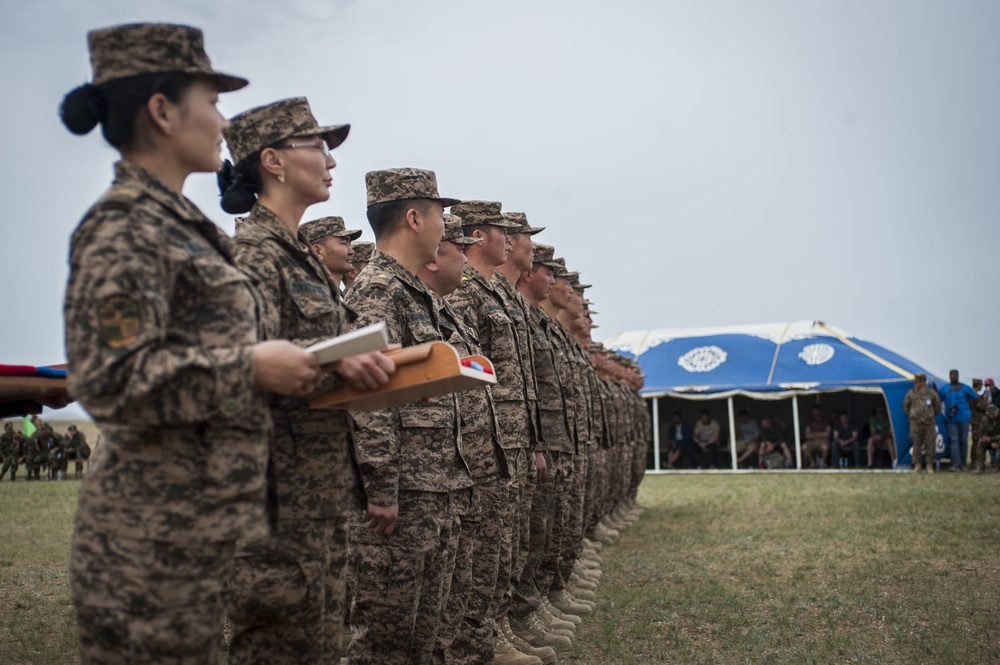 Mongolian Armed Forces hosts a Naadam Festival during Khaan Quest 2016