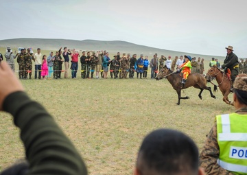 Mongolian Armed Forces hosts a Naadam Festival during Khaan Quest 2016