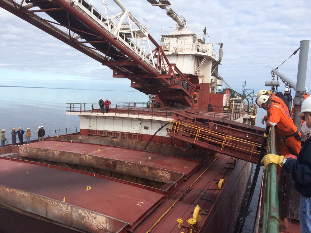 Motor vessel Blough aground in Lake Superior