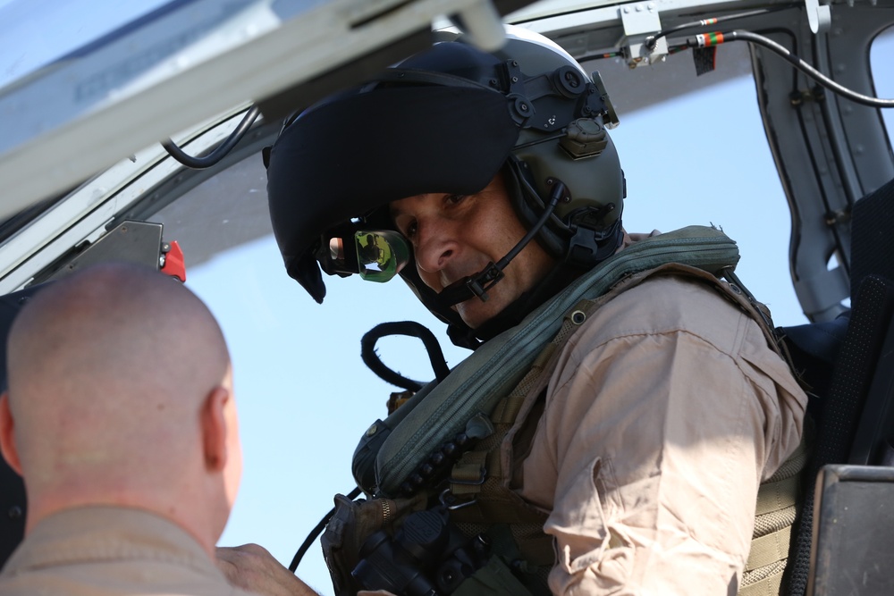 Division Commander flies in new Viper-Cobra attack helicopter