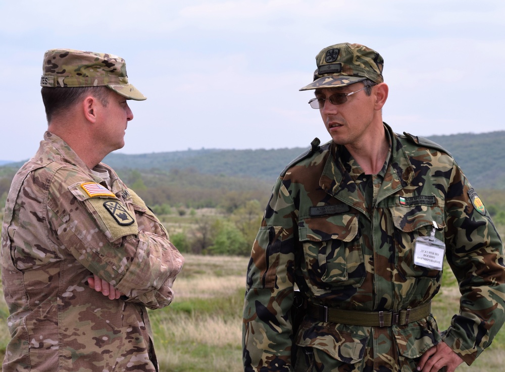 194th Engineer Brigade and Bulgarian Army Finalize Plans for Tank Maneuver Lanes at Novo Selo Training Area, Bulgaria