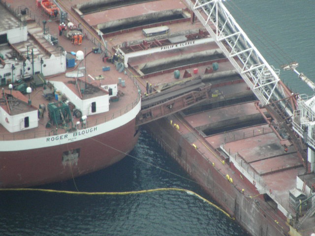 Motor vessel Blough aground in Lake Superior