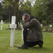 Marine visits gravesite of WWII family hero
