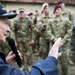 D-Day veteran talks to American Soldiers in Normandy