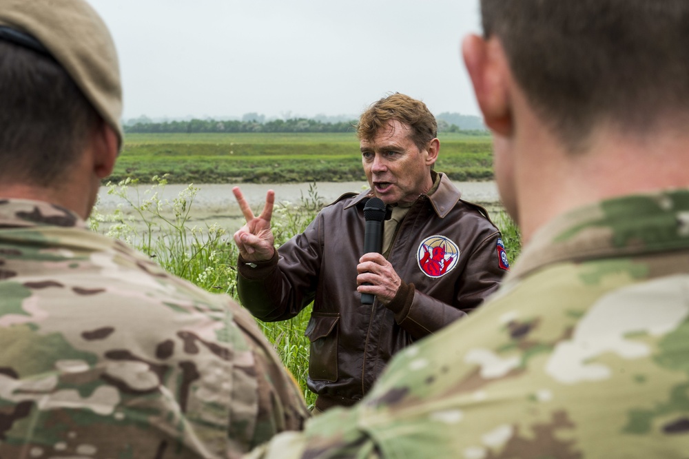 Carentan battlefield tour with Denis Van Denbrink