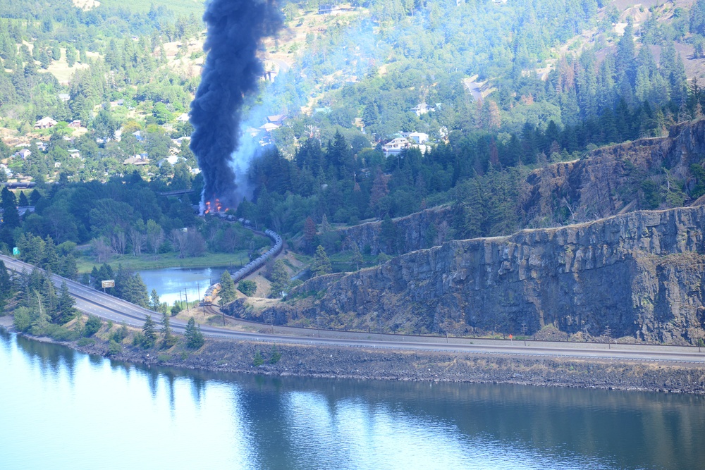 Federal, state and local agencies respond to Oregon train derailment