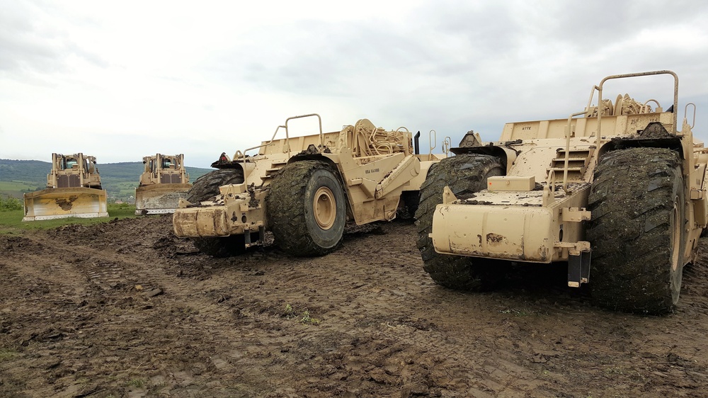 Alabama National Guard Uses Heavy Equipment to Expand Romanian Military Base