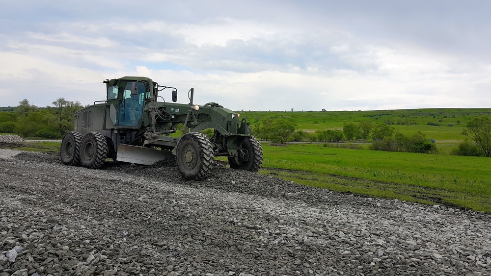 Alabama National Guard Uses Heavy Equipment to Expand Romanian Military Base
