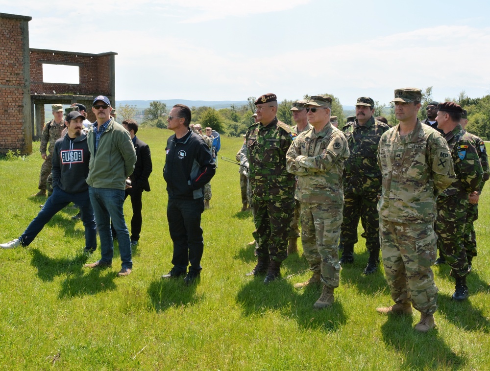 USO Visits Alabama Army National Guard at Cincu, Romania during Operation Resolute Castle