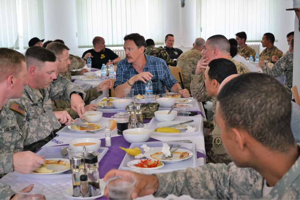 USO Visits Alabama Army National Guard at Cincu, Romania during Operation Resolute Castle