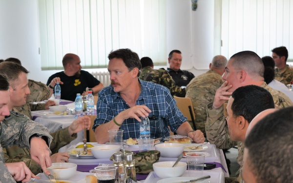 USO Visits Alabama Army National Guard at Cincu, Romania during Operation Resolute Castle