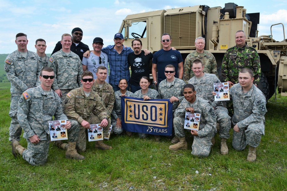 USO Visits Alabama Army National Guard at Cincu, Romania during Operation Resolute Castle