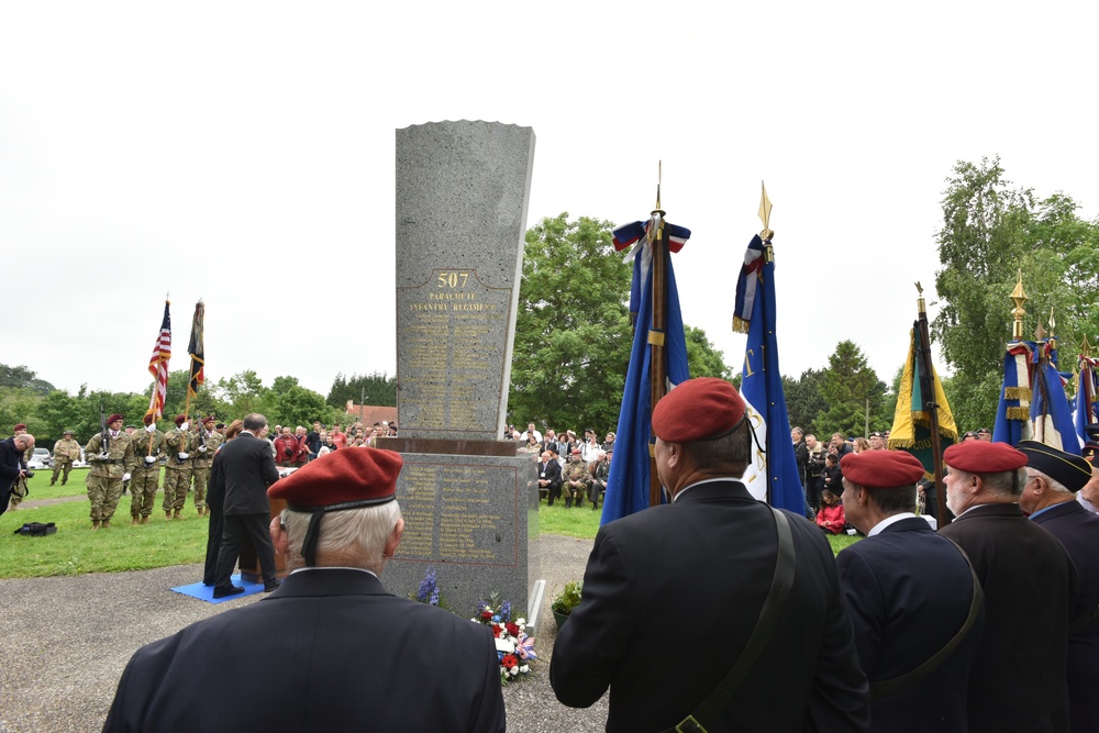 507th PIR Memorial Ceremony in Normandy