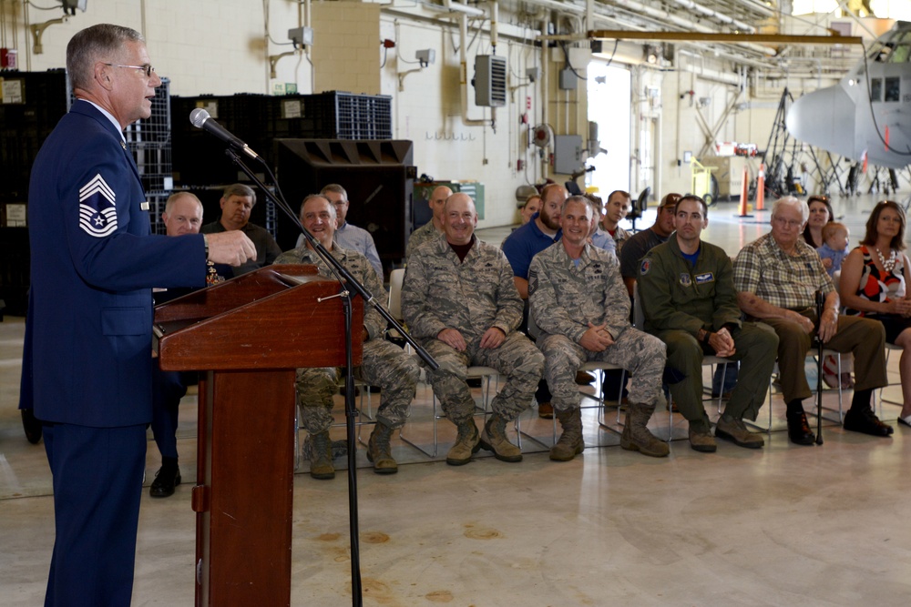 Chief Master Sgt. David Stafford Retires After 39 Years of Military Service