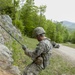 U.S. Army Soldier Lowers Self with Rope