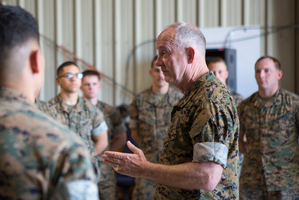 The 19th Chaplain of the Marine Corps visits SPMAGT-CR-AF Marines &amp; Sailors