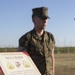 18th Sergeant Major of the Marine Corps meritoriously promotes Cpl. Ireland to the rank of Cpl