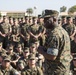 18th Sergeant Major of the Marine Corps, Ronald L. Green visits SPMAGTF-CR-AF Marines &amp; sailors