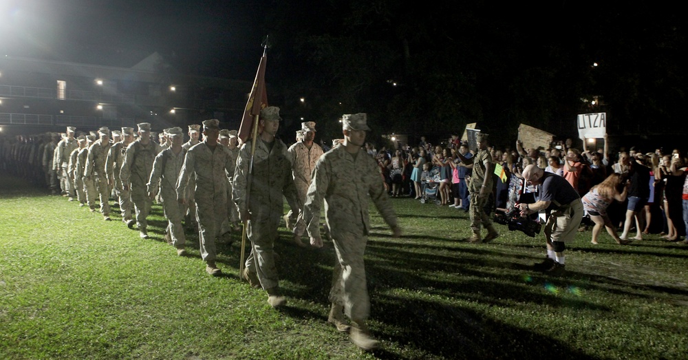 Marines return from Iraq
