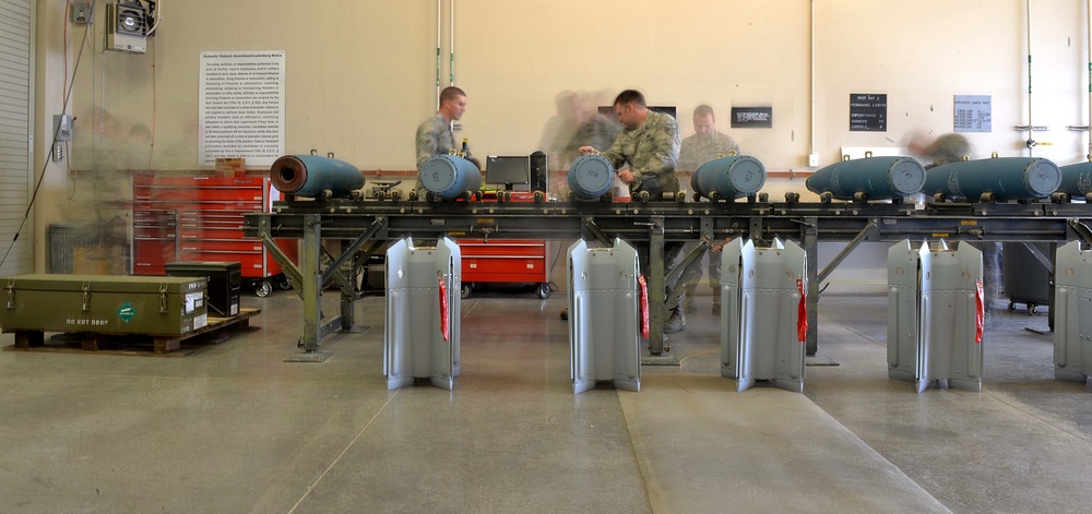 Bomb building: Creech leadership shadows Ammo Airmen