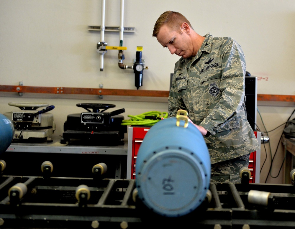 Bomb building: Creech leadership shadows Ammo Airmen