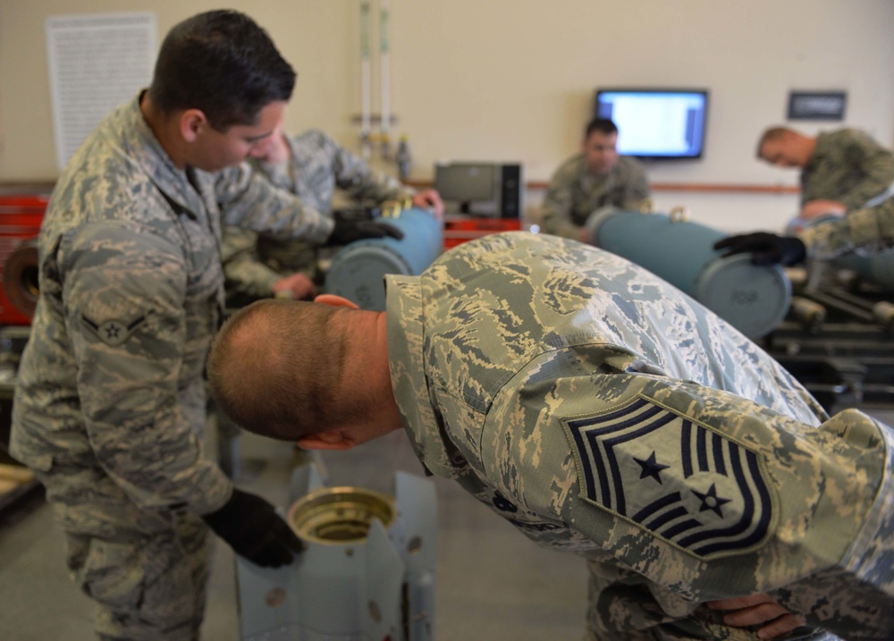 Bomb building: Creech leadership shadows Ammo Airmen
