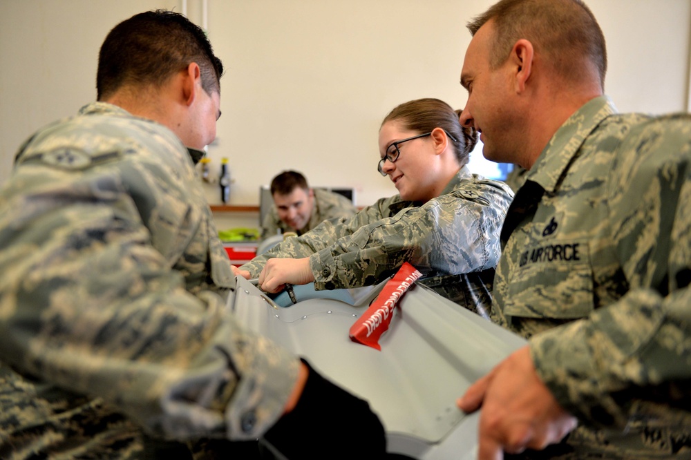 Bomb building: Creech leadership shadows Ammo Airmen