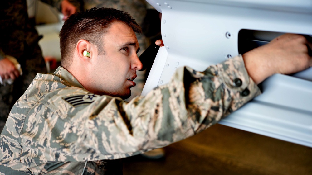 Bomb building: Creech leadership shadows Ammo Airmen