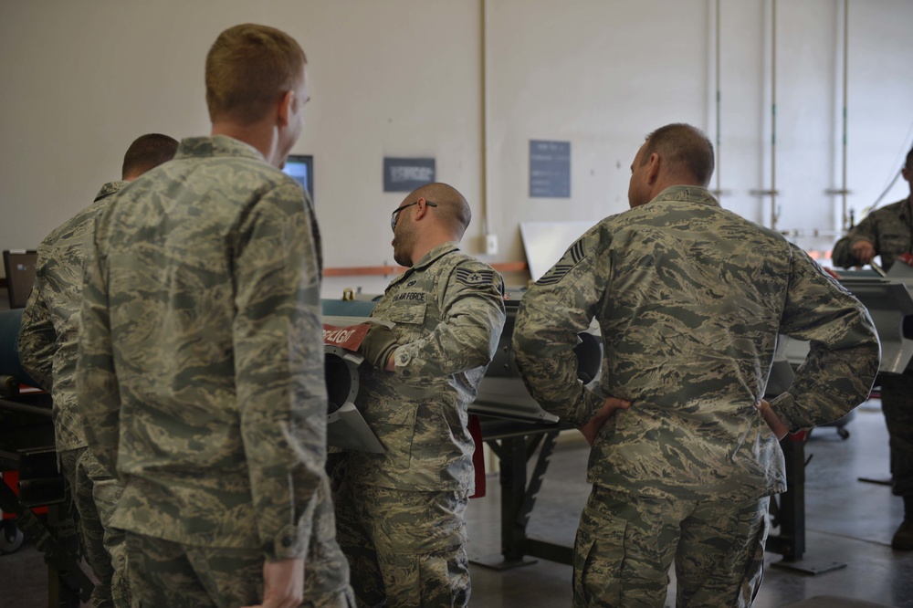 Bomb building: Creech leadership shadows Ammo Airmen