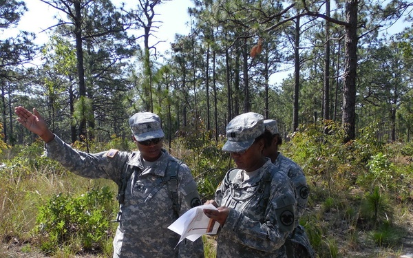 USAR Soldiers Conduct Land Navigation Exercise