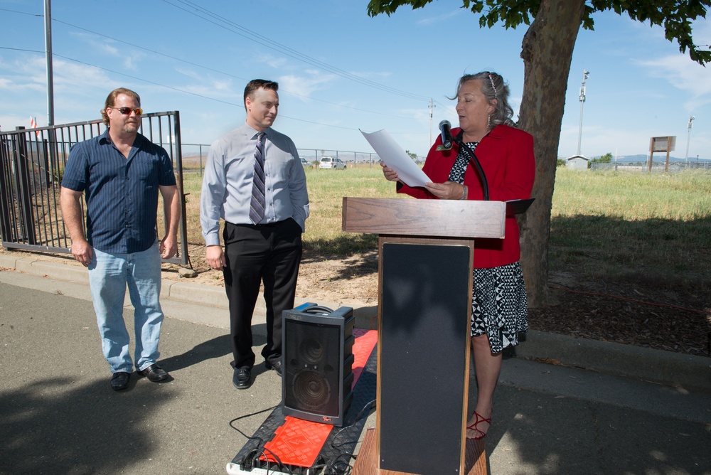 Travis Air Force Base South Gate Safety Improvement Project ribbon cutting ceremony